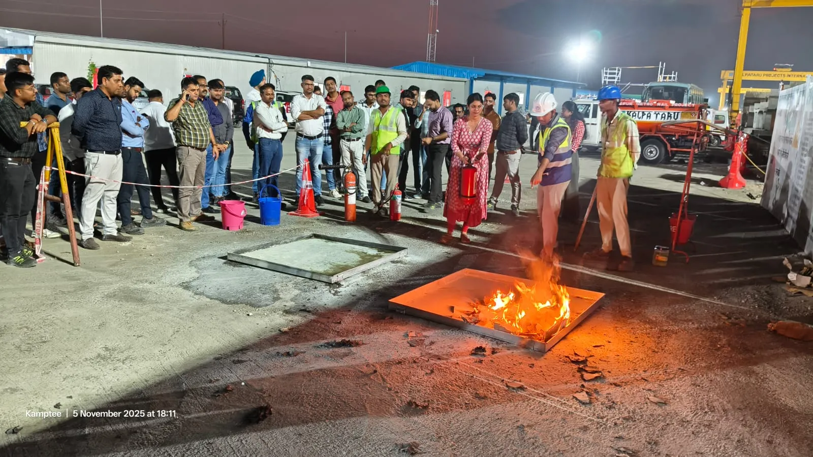 Fire safety training